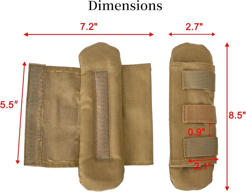 tactifans 2 Pack Shoulder Strap Pad,Vest Shoulder Strap Pads Backpack Strap Pads Fit 2'' Sling Bags Shoulder Straps - Image 2